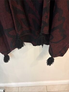 Cleobella | Sweaters | Cleobella Sevigny Bordeaux Capelet Open Front ...
